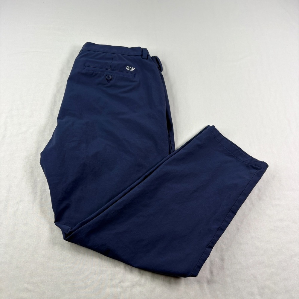 Vineyard Vines Pants Mens 36x29 Blue On The Go Chino Golf Preppy Stretch